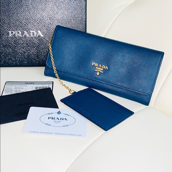 Prada Handbags - PRADA Saffiano Wallet/ID Holder